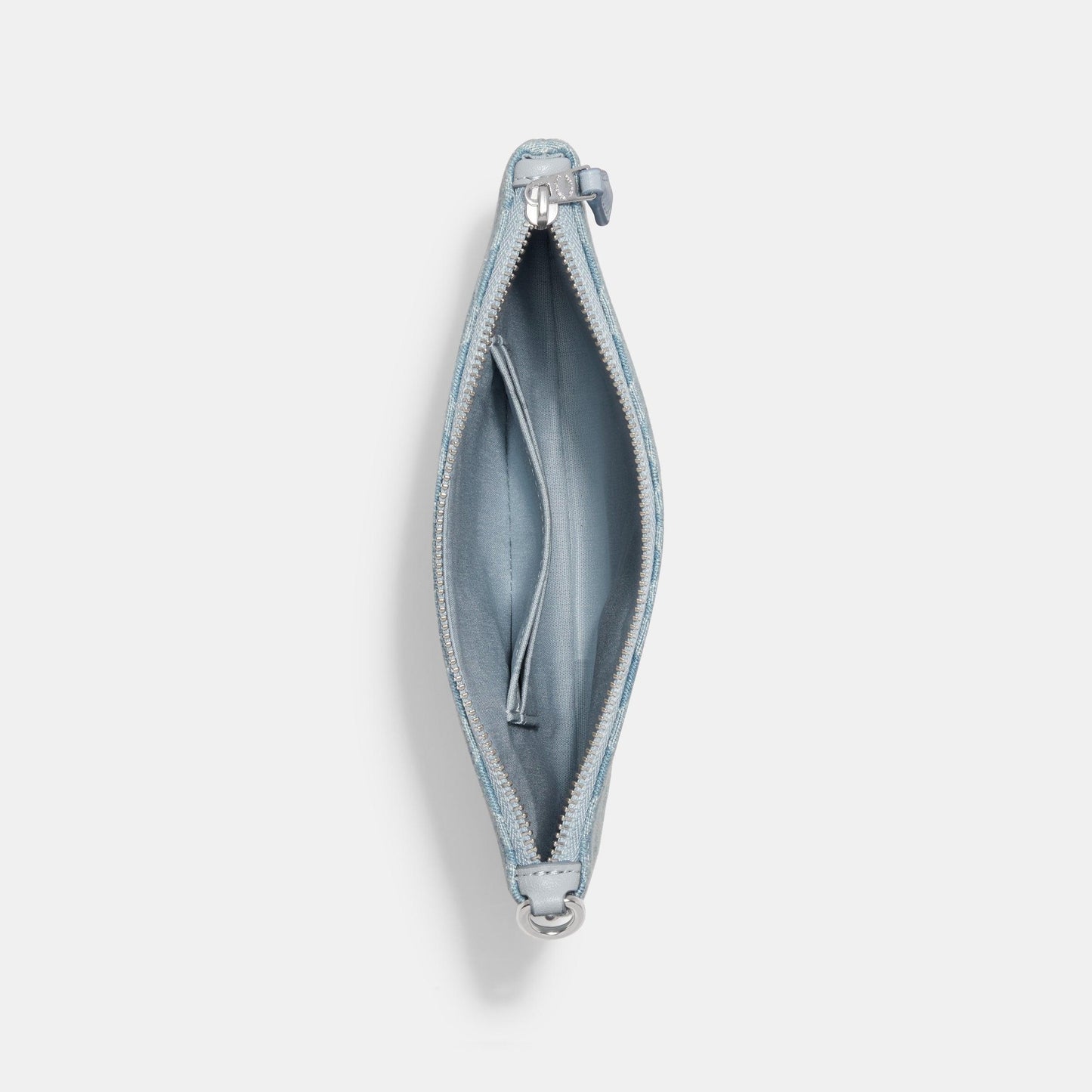 Small Wristlet In Signature Denim-CJ874-Lh/Pale Blue