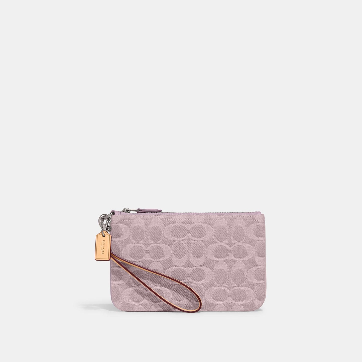 Small Wristlet In Signature Denim-CJ874-Lh/Pale Purple