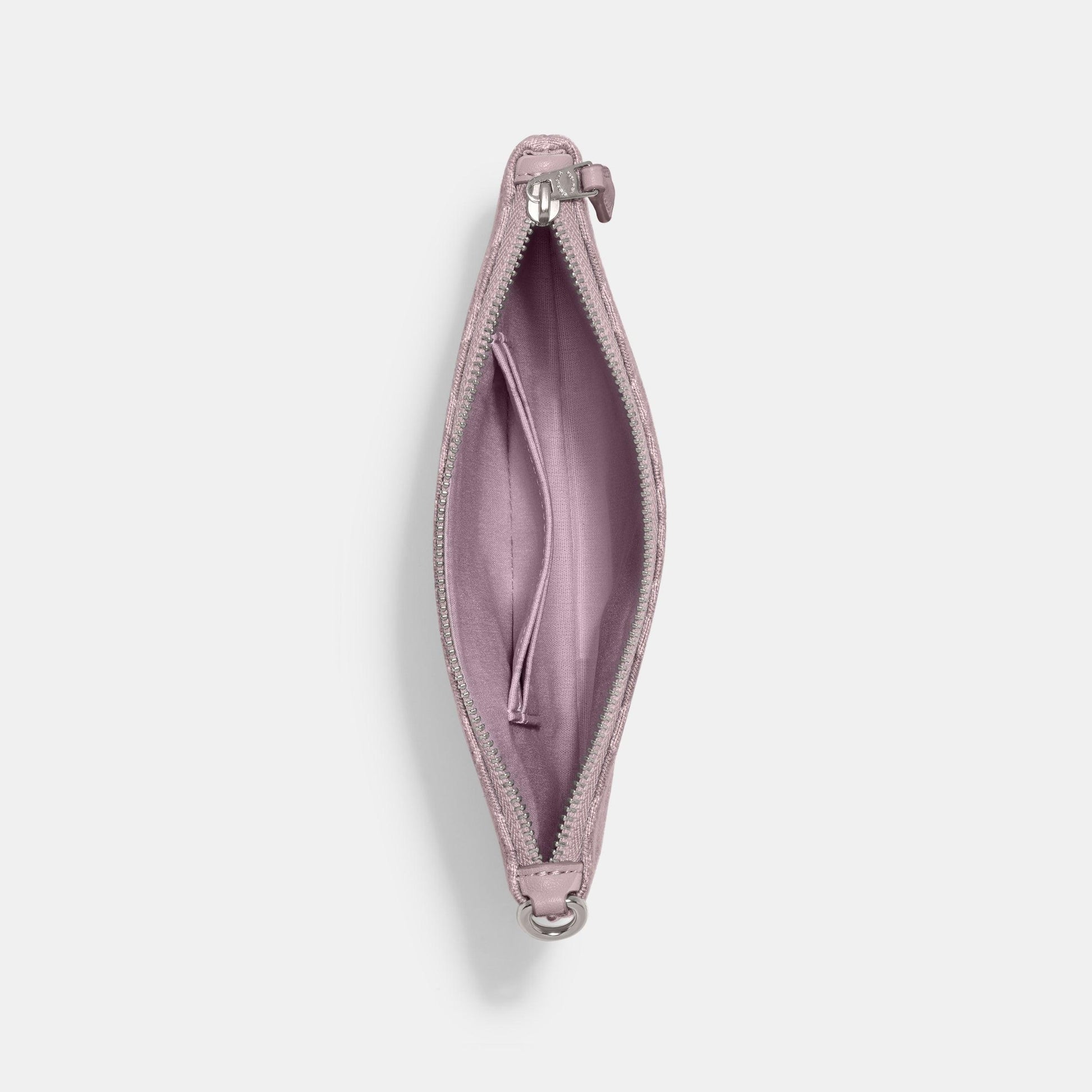 Small Wristlet In Signature Denim-CJ874-Lh/Pale Purple