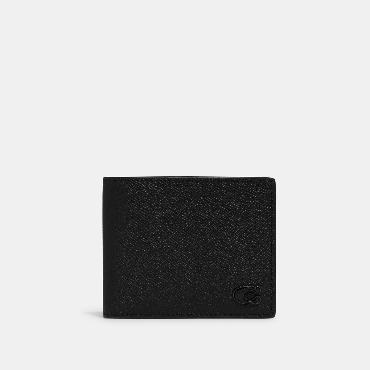 CJ880-3-In-1 Wallet With Signature Canvas Interior-Black