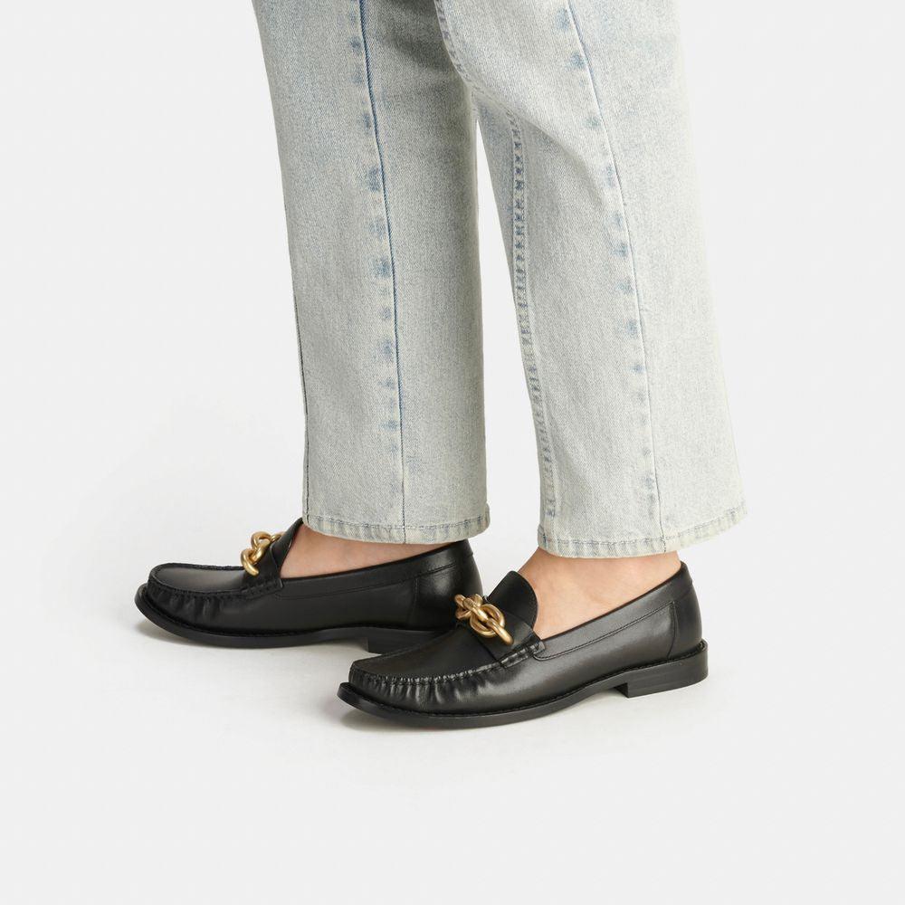 CK008-Jess Loafer-Black/Gold
