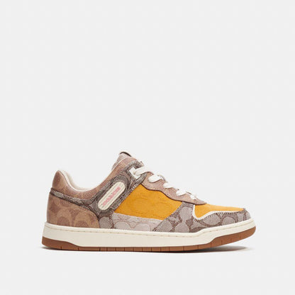 CK570-C201 Low Top Sneaker In Signature-Buttercup/Tan