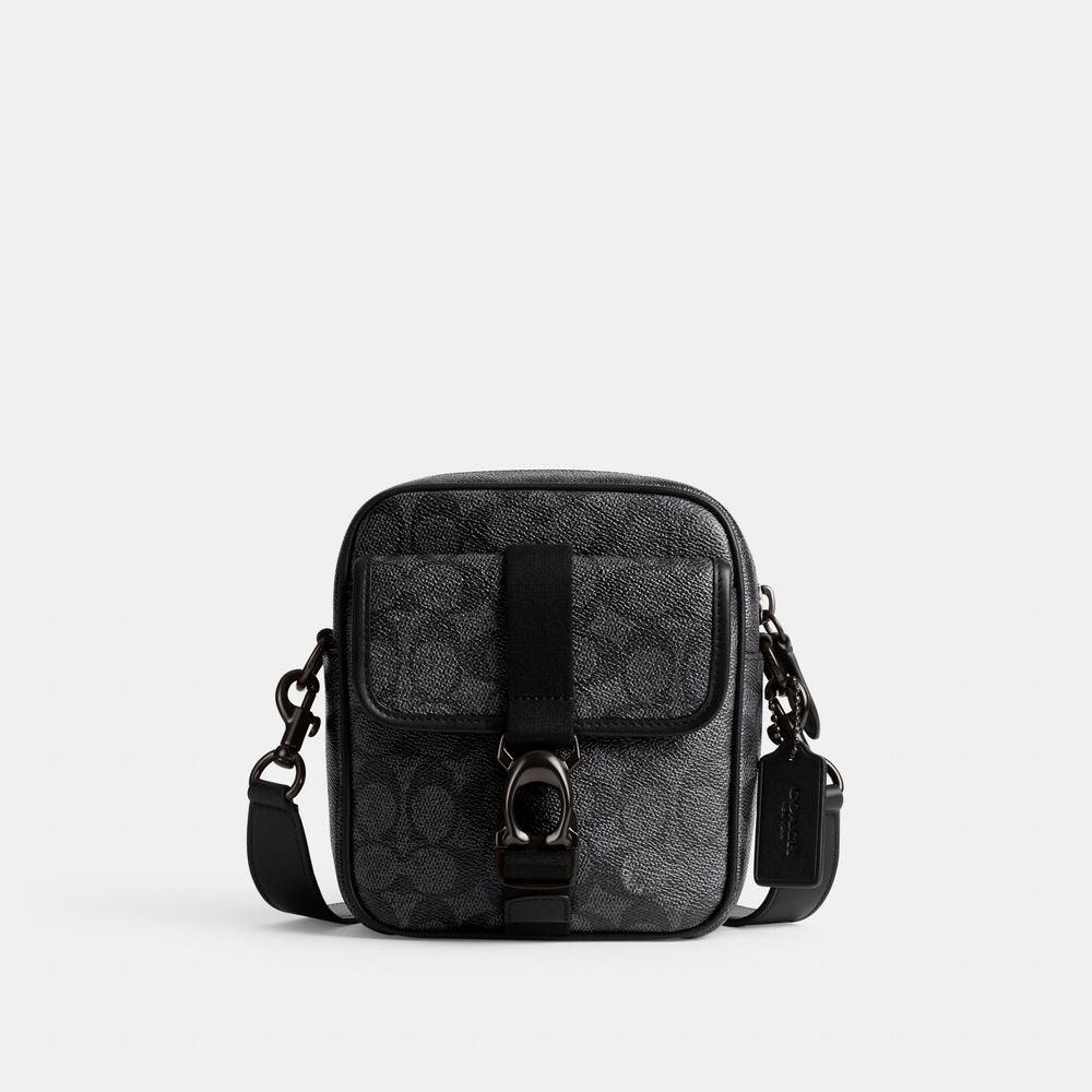 CK969-Beck Crossbody In Signature Canvas-Charcoal