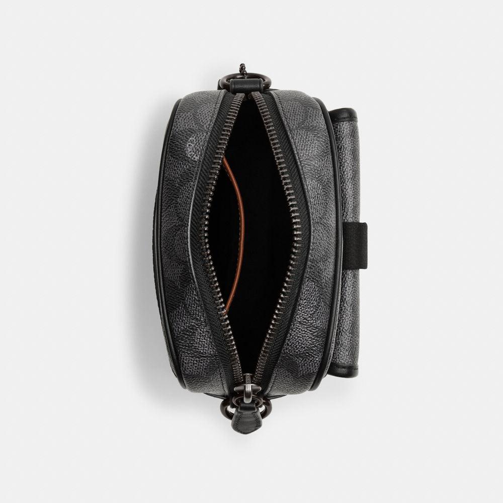 CK969-Beck Crossbody In Signature Canvas-Charcoal