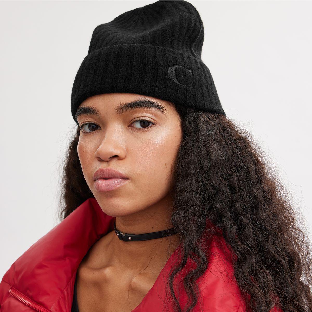 CM105-Cashmere Beanie-Black