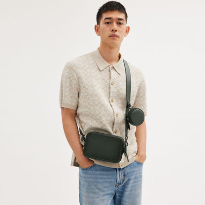 CM370-Charter Crossbody With Hybrid Pouch-Amazon Green