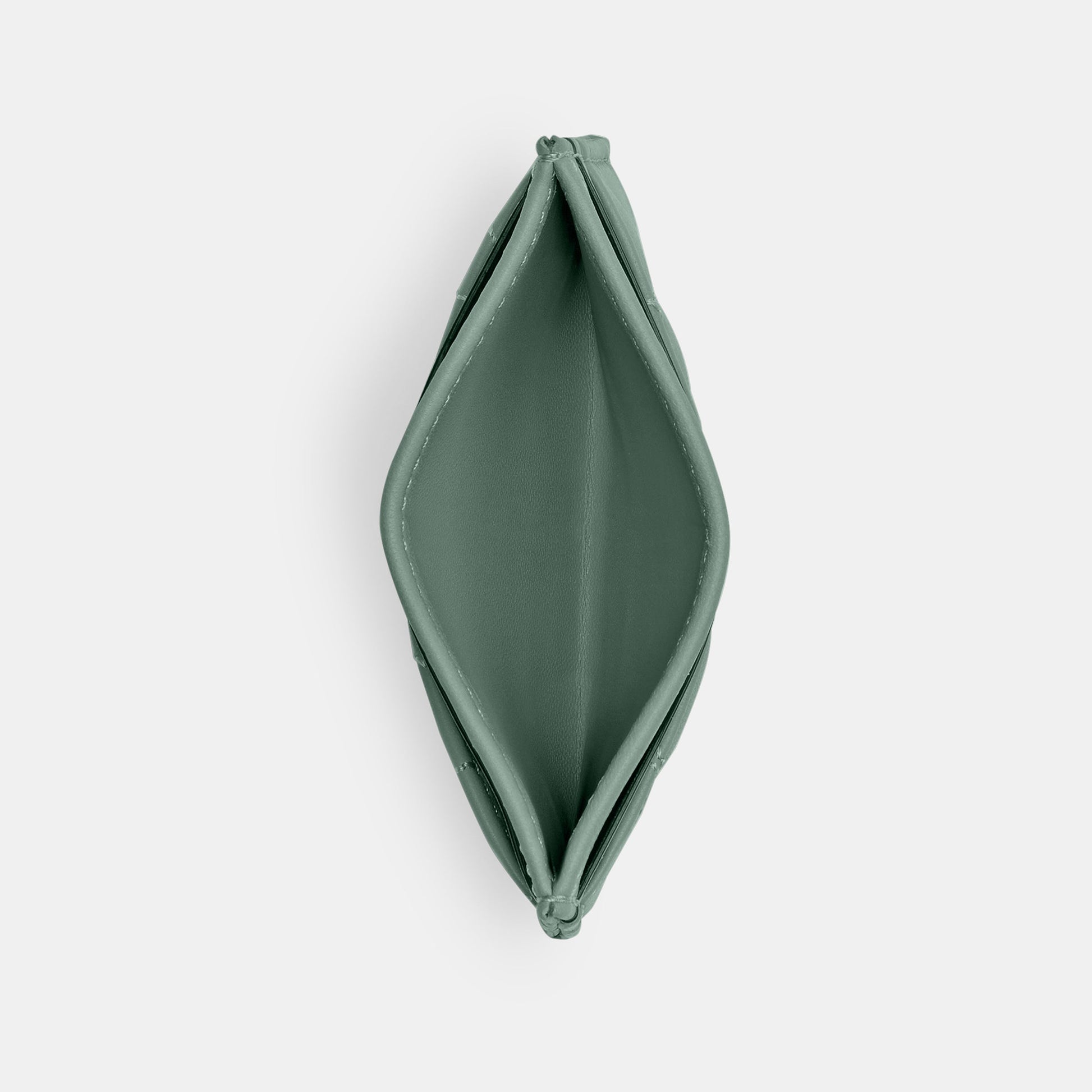 CM434-ESSENTIAL CARD CASE WITH PILLOW QUILTING-B4/SAGE