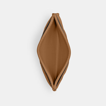 CM434-ESSENTIAL CARD CASE WITH PILLOW QUILTING-B4/Honey Brown