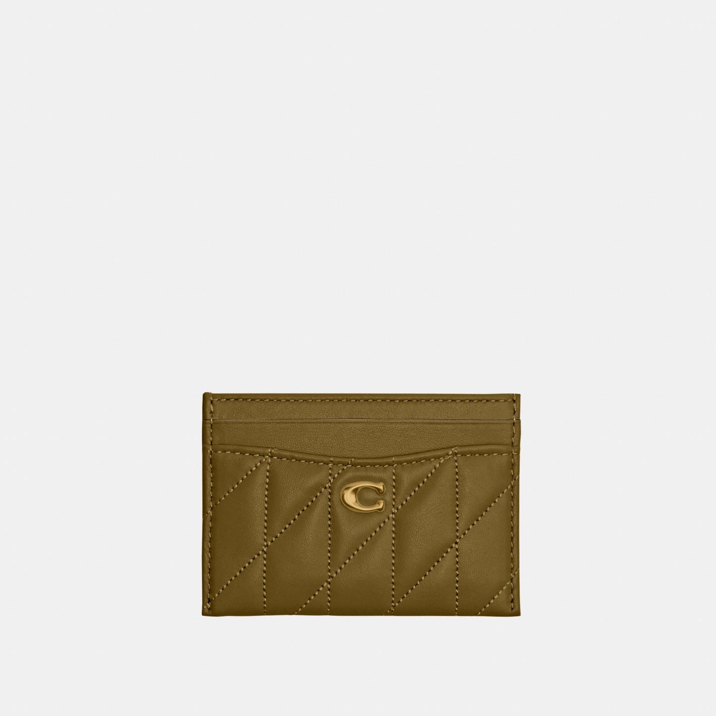 CM434-Essential Card Case with Pillow Quilting-B4/Muted Olive