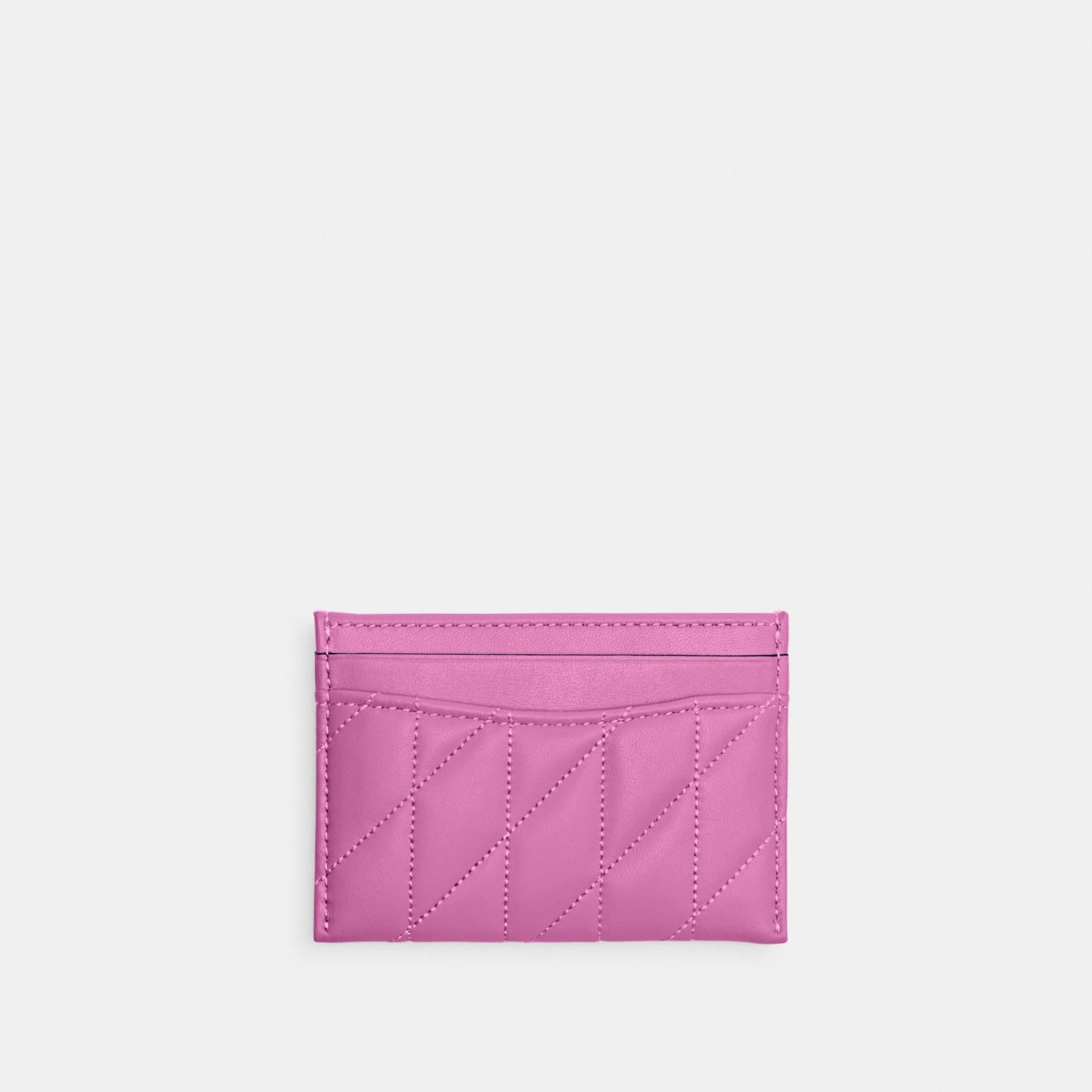 CM434-ESSENTIAL CARD CASE WITH PILLOW QUILTING-LH/Fuchsia.