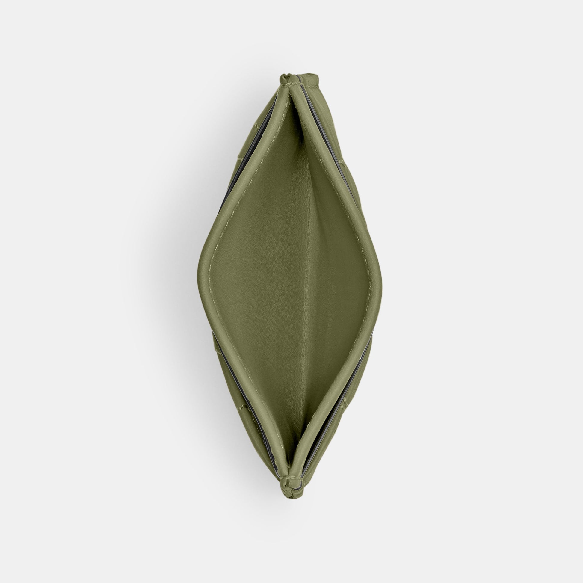 CM434-ESSENTIAL CARD CASE WITH PILLOW QUILTING-LH/Moss