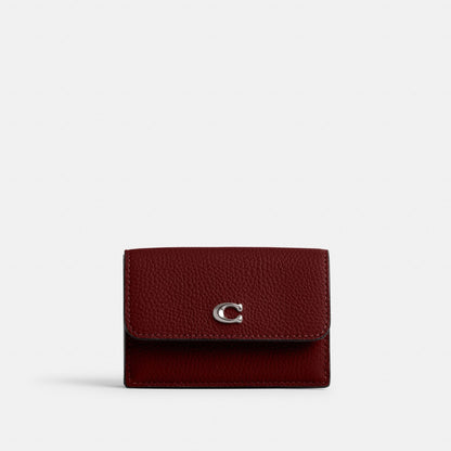 CM437-Essential Mini Trifold Wallet-Lh/Dark Ruby