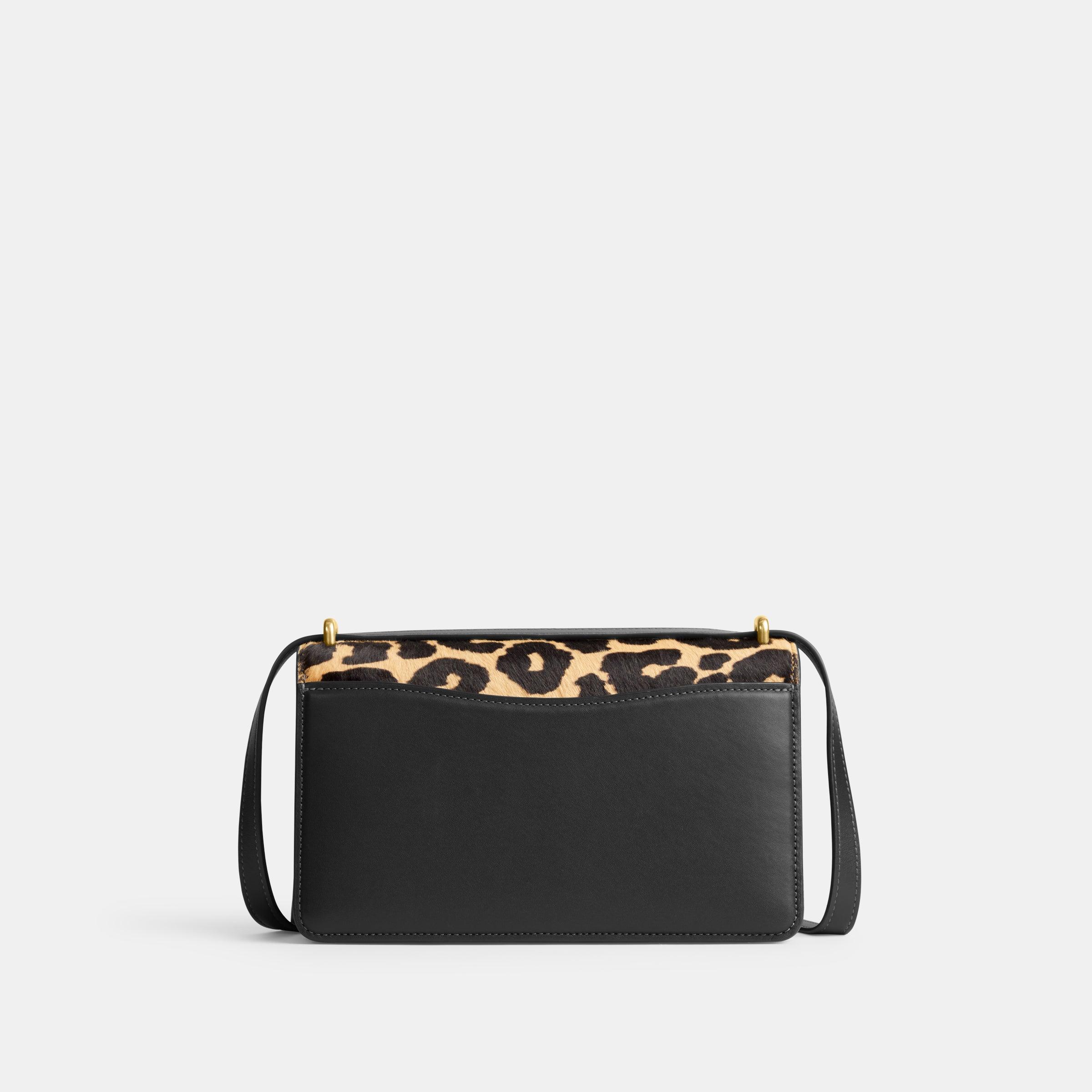 CM515-Bandit Shoulder Bag In Haircalf With Leopard Print-B4/Leopard
