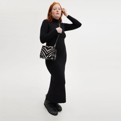 CM564-Rogue 20 In Haircalf With Zebra Print-LH/Zebra