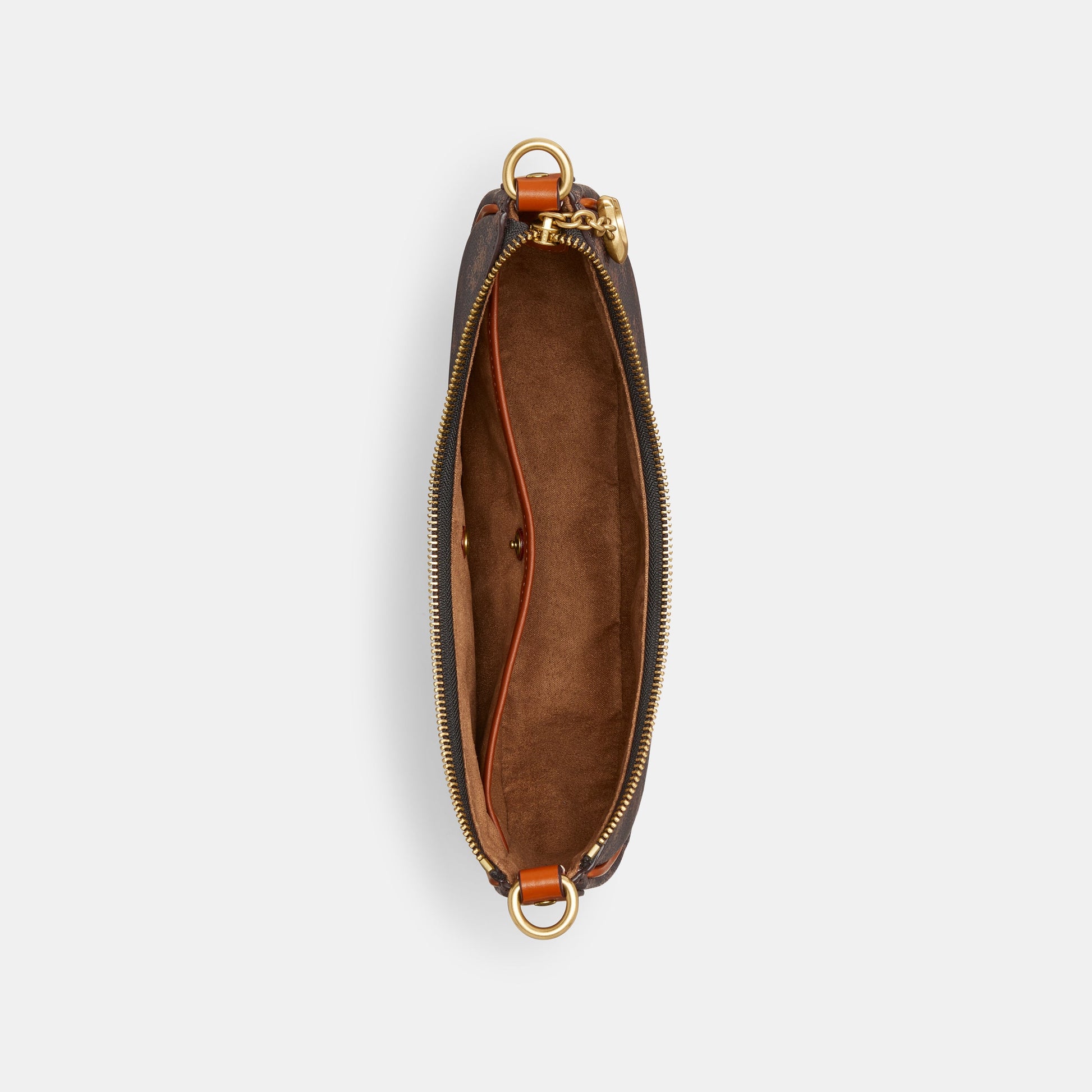 CM584-Mira Shoulder Bag With Horse And Carriage Print-B4/Truffle Burnished Amber