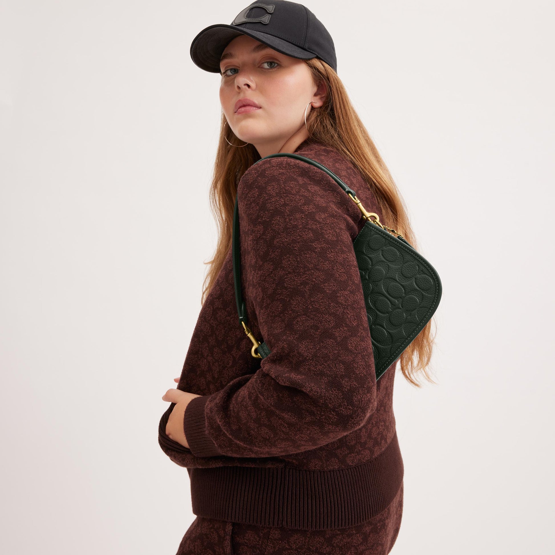 CN055-Swinger In Signature Leather-B4/Amazon Green