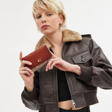 CP026-Essential Medium Flap Wallet In Signature Canvas