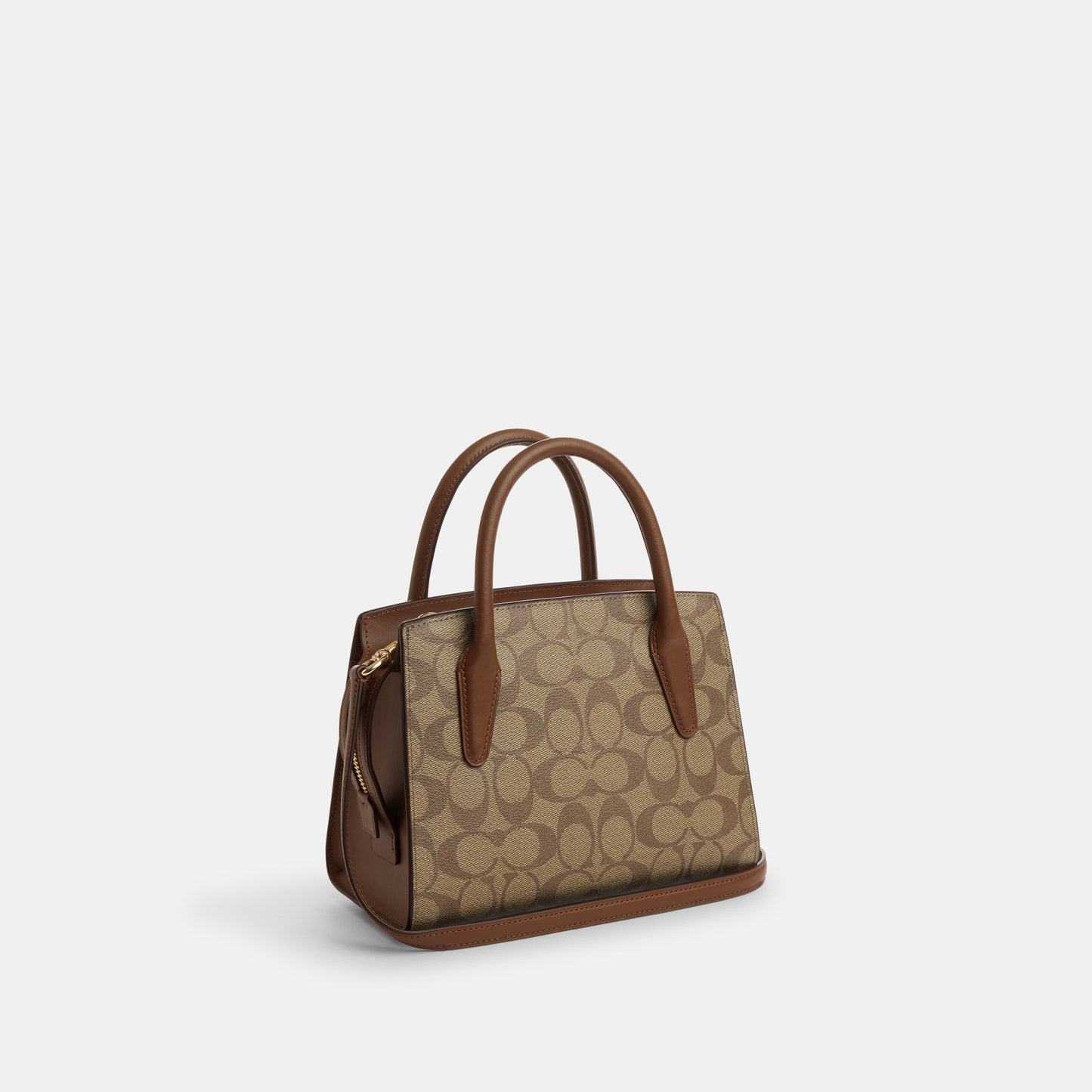 cp083-Andrea Carryall In Signature Canvas-IM/Khaki Saddle 2
