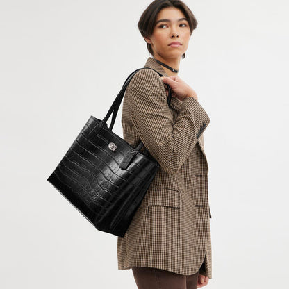 CP140-Willow Tote-LH/Black Multi