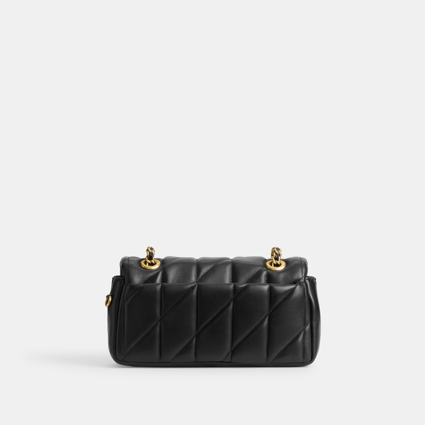 cp149-Tabby Shoulder Bag 20 With Pillow Quilting-B4/Black