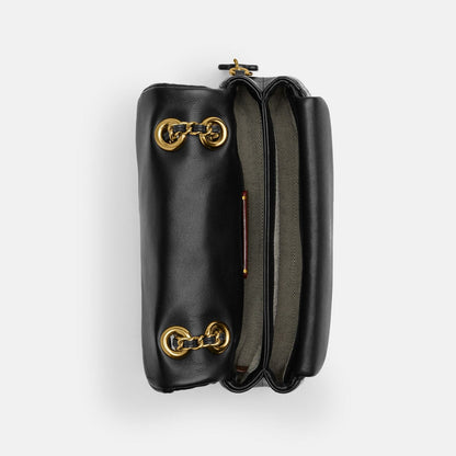 cp149-Tabby Shoulder Bag 20 With Pillow Quilting-B4/Black