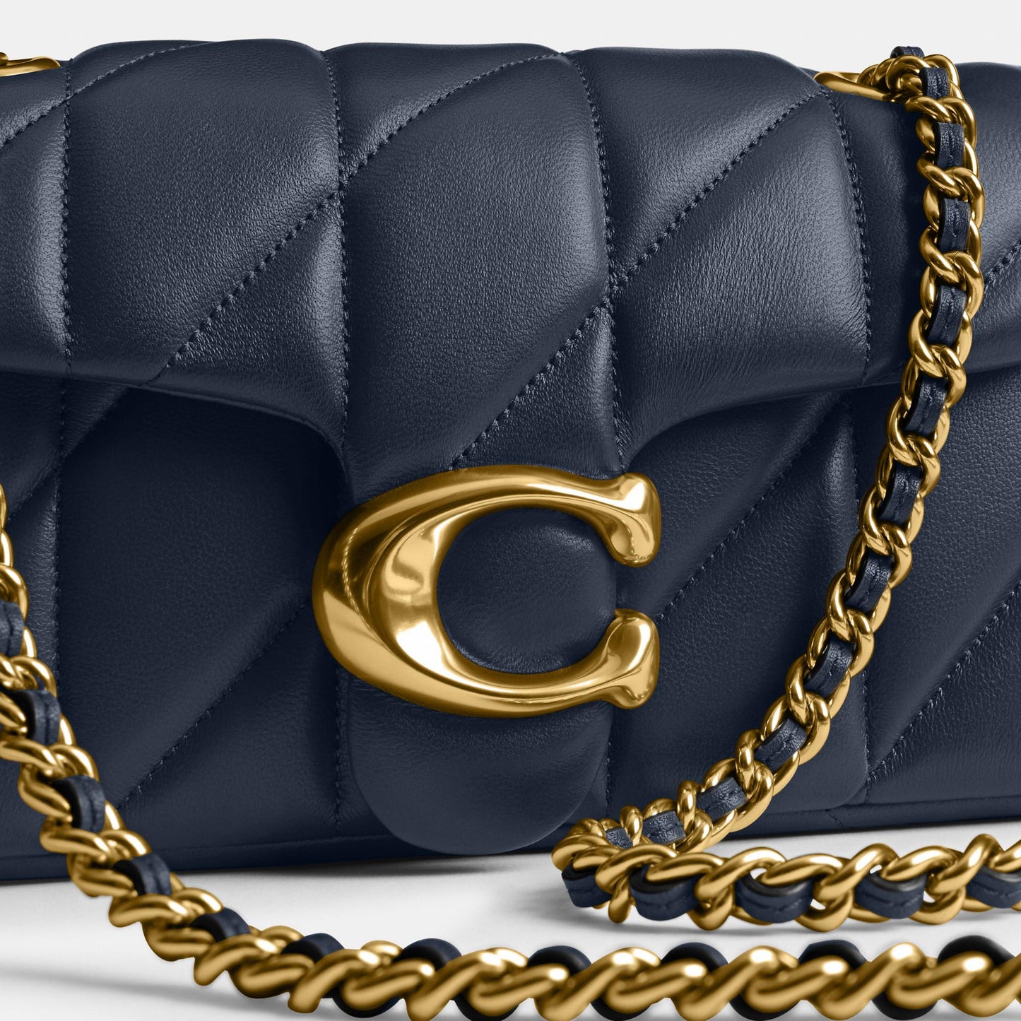 cp149-Tabby Shoulder Bag 20 With Pillow Quilting-B4/Dark Navy