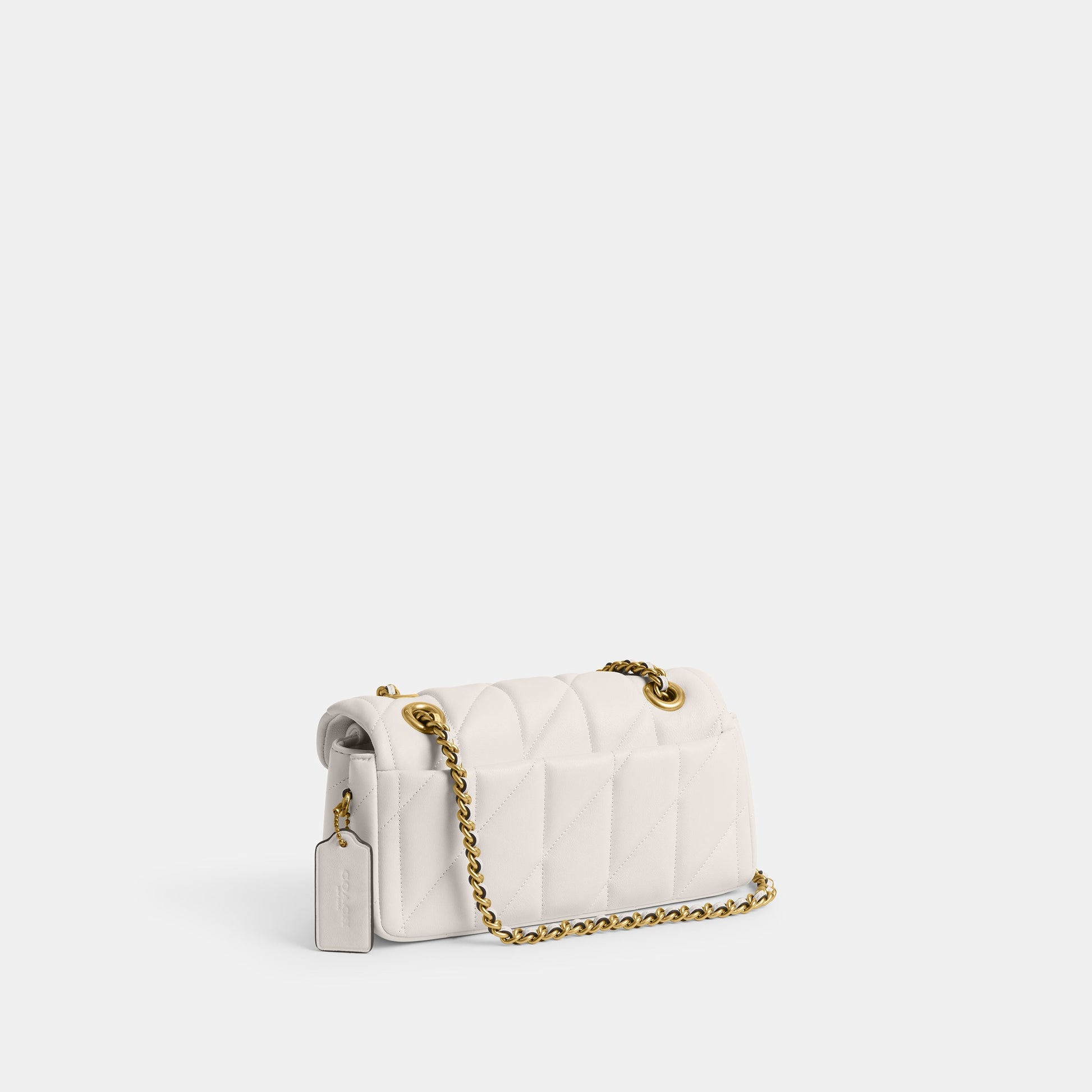 cp149-Tabby Shoulder Bag 20 With Pillow Quilting-B4/Chalk