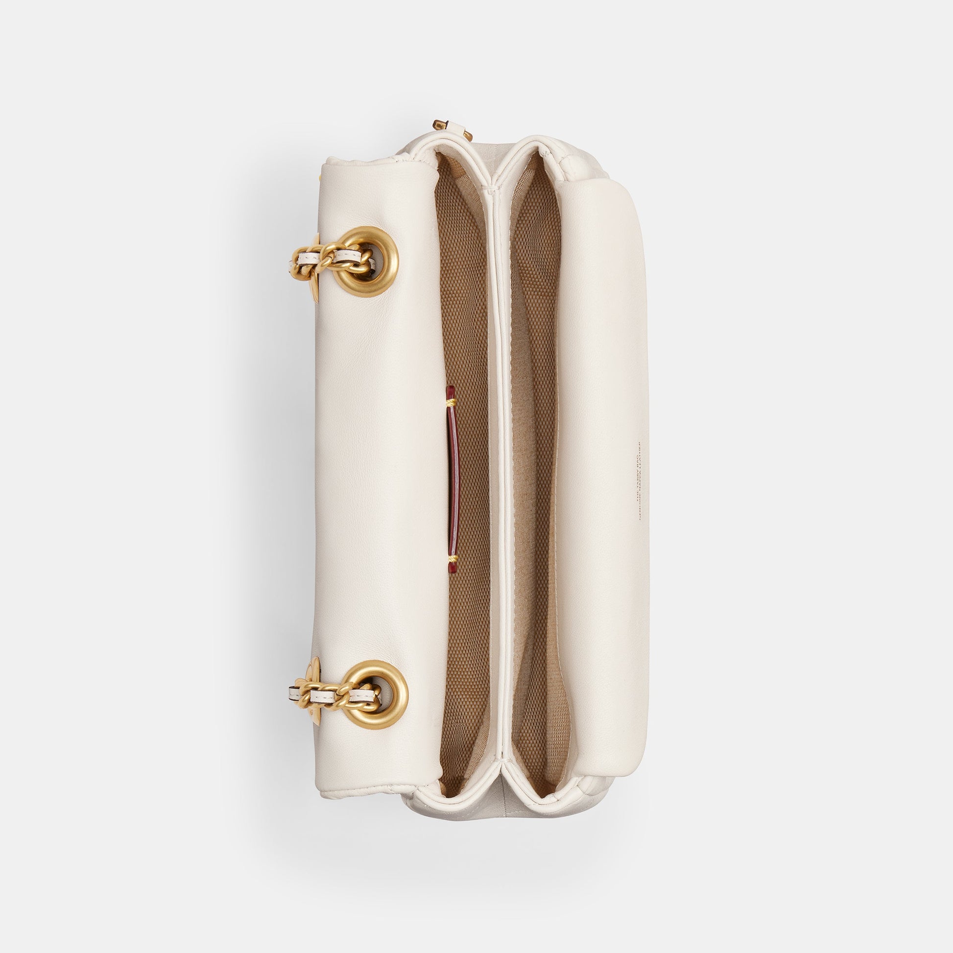 cp149-Tabby Shoulder Bag 20 With Pillow Quilting-B4/Chalk