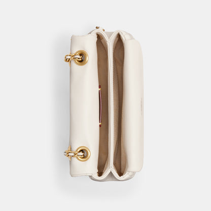 cp149-Tabby Shoulder Bag 20 With Pillow Quilting-B4/Chalk