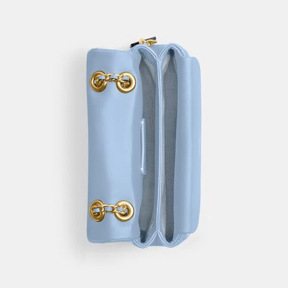 cp149-Tabby Shoulder Bag 20 With Pillow Quilting-B4/Bluebell