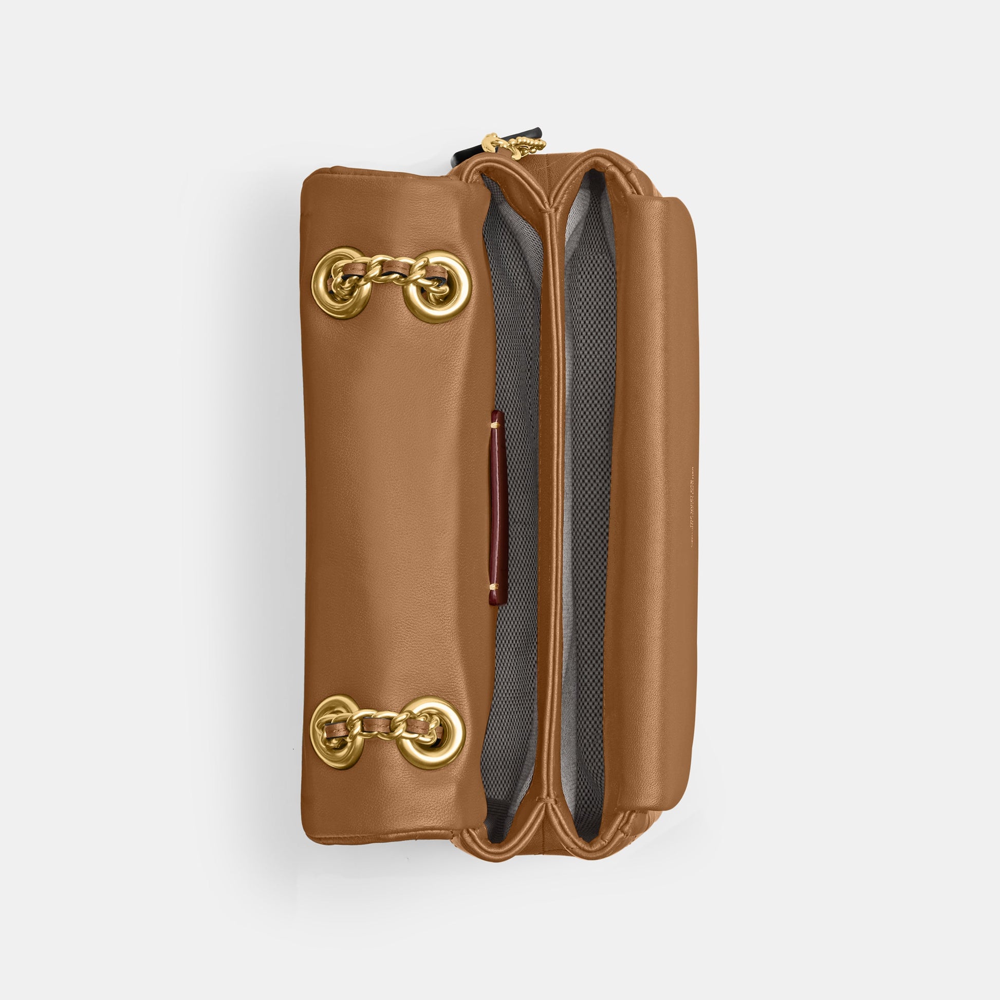 cp149-Tabby Shoulder Bag 20 With Pillow Quilting-B4/Honey Brown