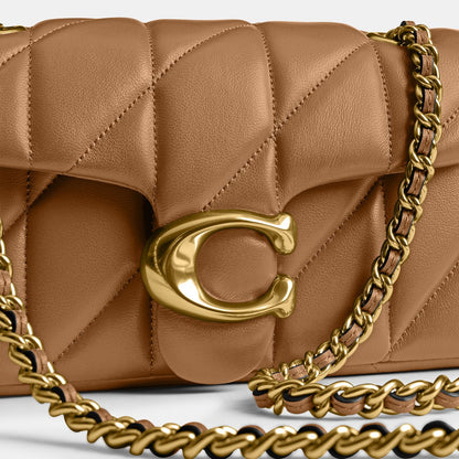 cp149-Tabby Shoulder Bag 20 With Pillow Quilting-B4/Honey Brown