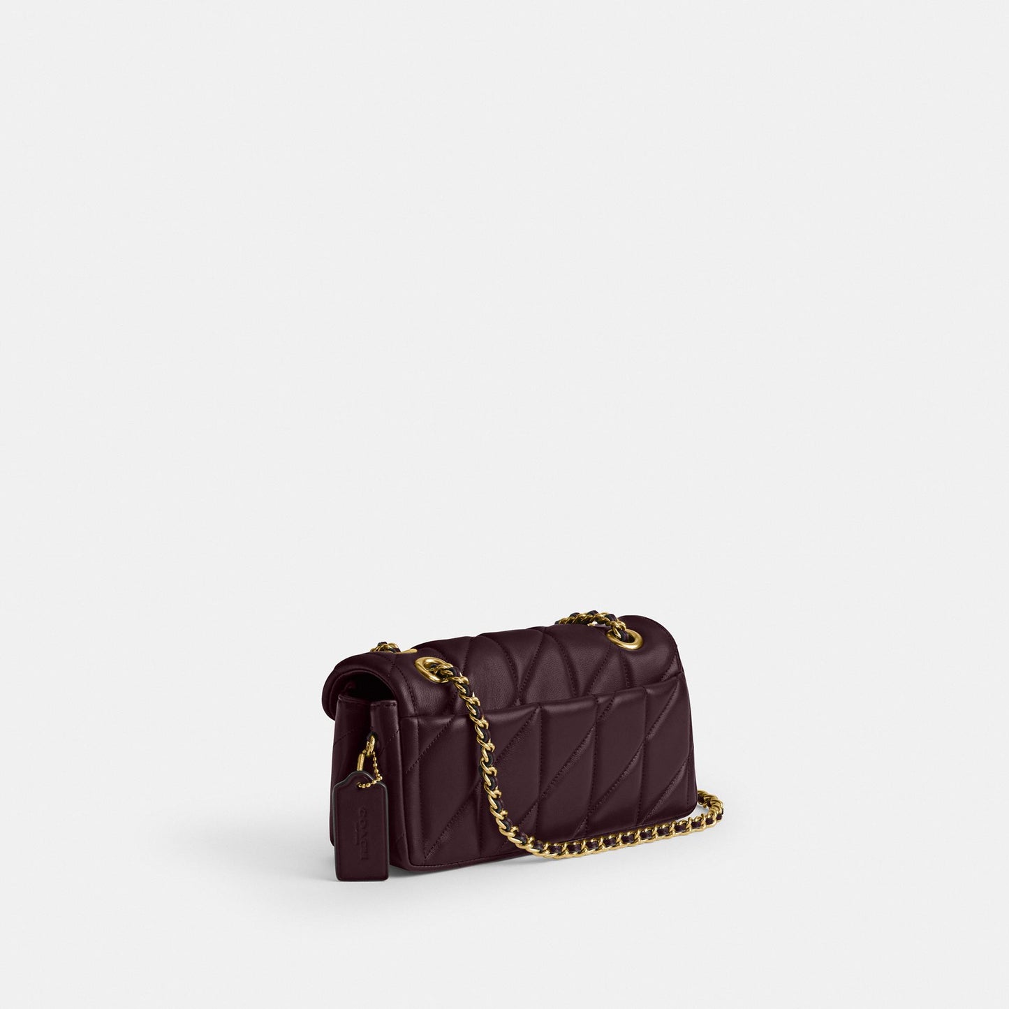 CP149-Tabby Shoulder Bag 20 with Pillow Quilting-B4/Black Currant
