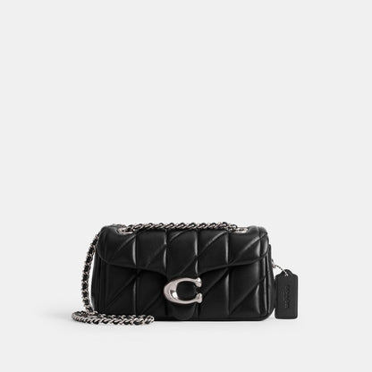 CP149-Tabby Shoulder Bag 20 with Pillow Quilting-Lh/Black