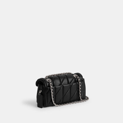 CP149-Tabby Shoulder Bag 20 with Pillow Quilting-Lh/Black