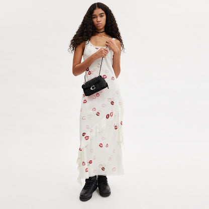 cp149-Tabby Shoulder Bag 20 With Pillow Quilting-Lh/Black