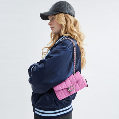 cp149-Tabby Shoulder Bag 20 With Pillow Quilting-Lh/Fuchsia.