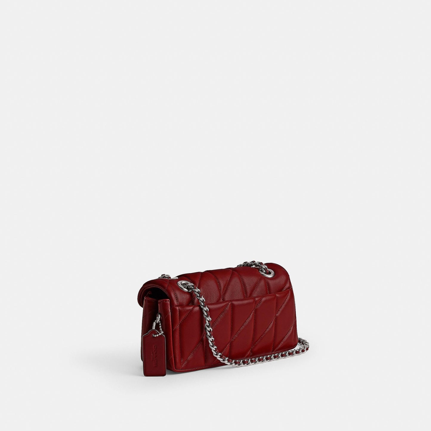 cp149-Tabby Shoulder Bag 20 With Pillow Quilting-Lh/Dark Ruby