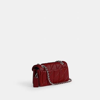 cp149-Tabby Shoulder Bag 20 With Pillow Quilting-Lh/Dark Ruby