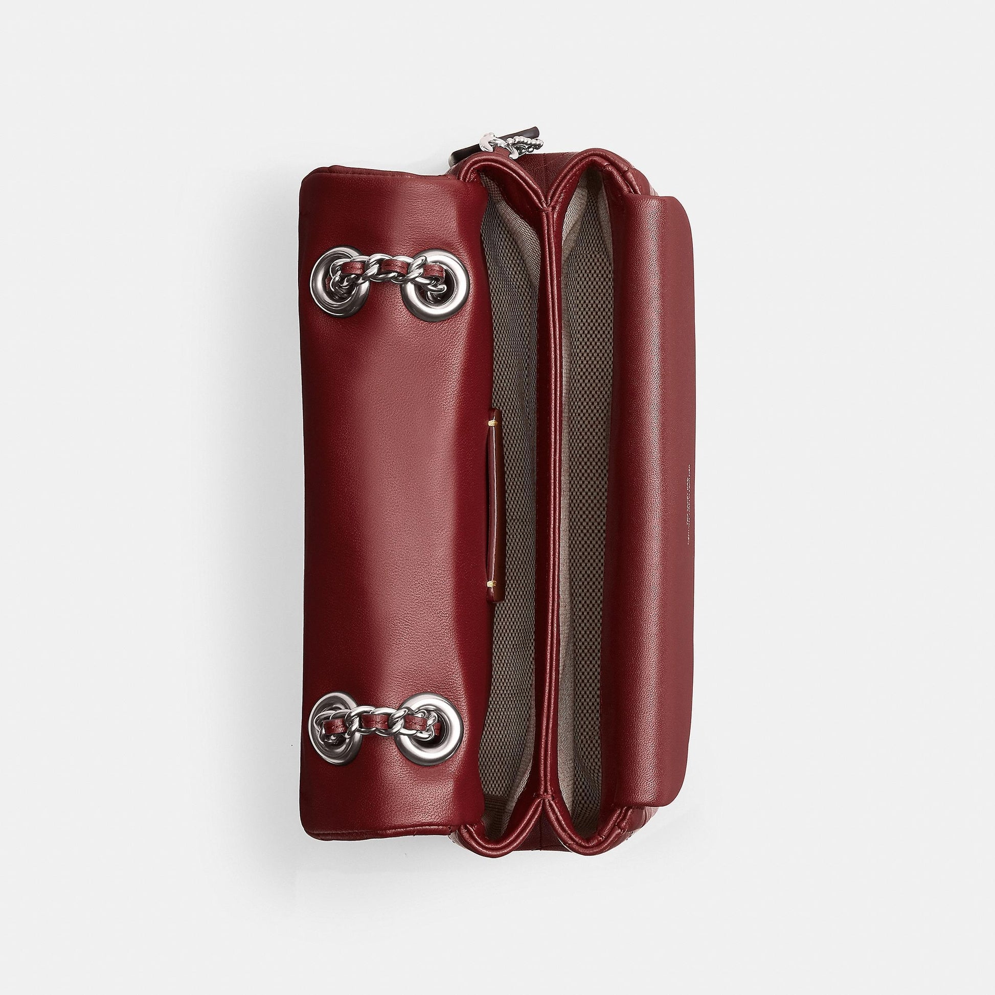 cp149-Tabby Shoulder Bag 20 With Pillow Quilting-Lh/Dark Ruby