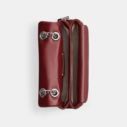 cp149-Tabby Shoulder Bag 20 With Pillow Quilting-Lh/Dark Ruby