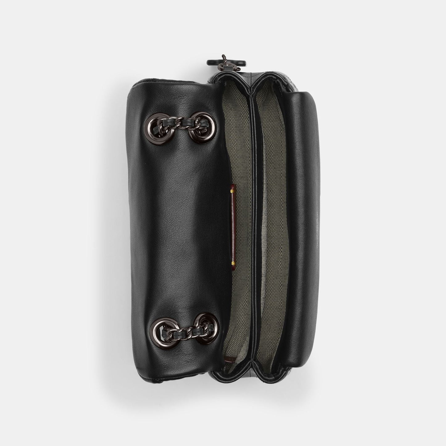 cp149-Tabby Shoulder Bag 20 With Pillow Quilting-V5/Black