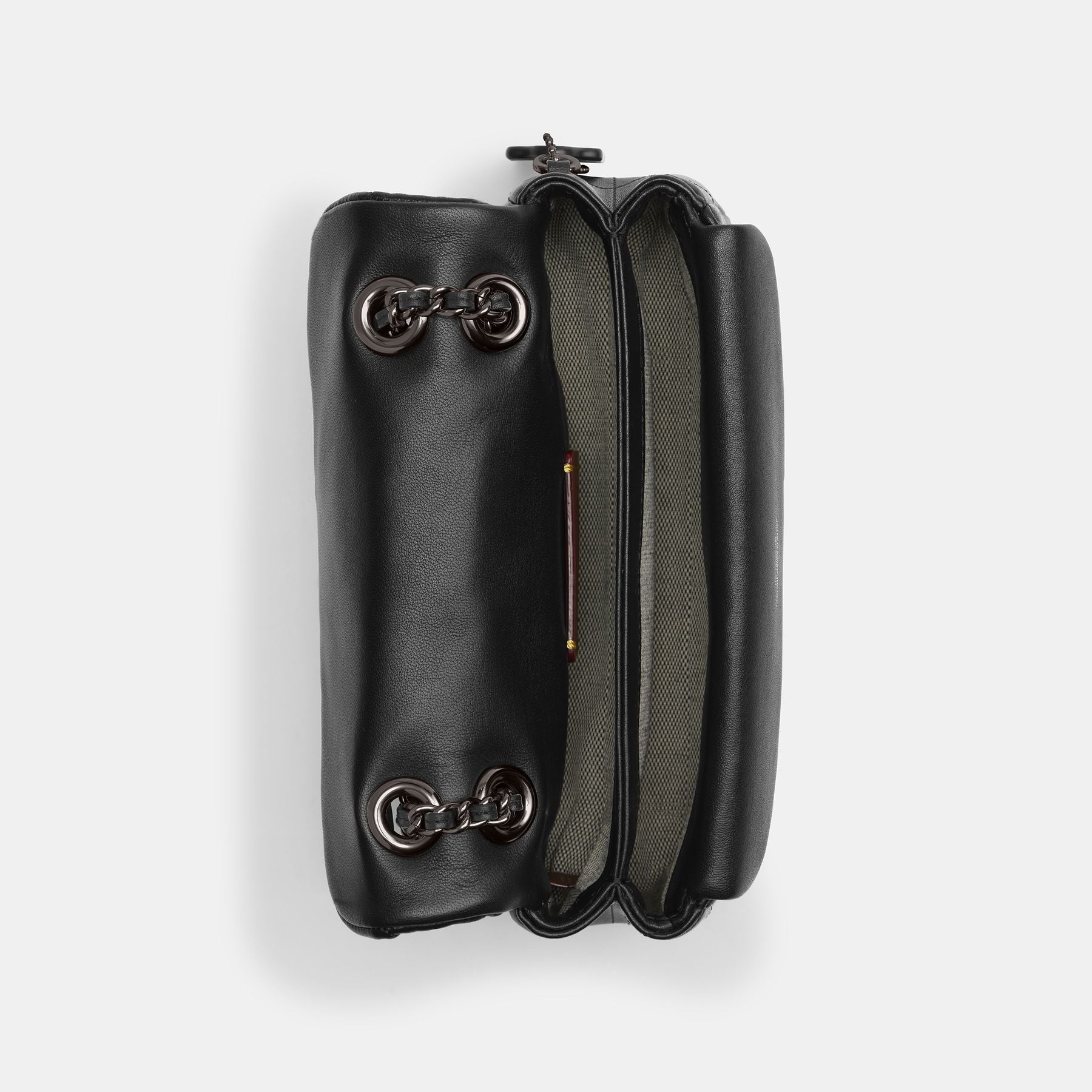 cp149-Tabby Shoulder Bag 20 With Pillow Quilting-V5/Black