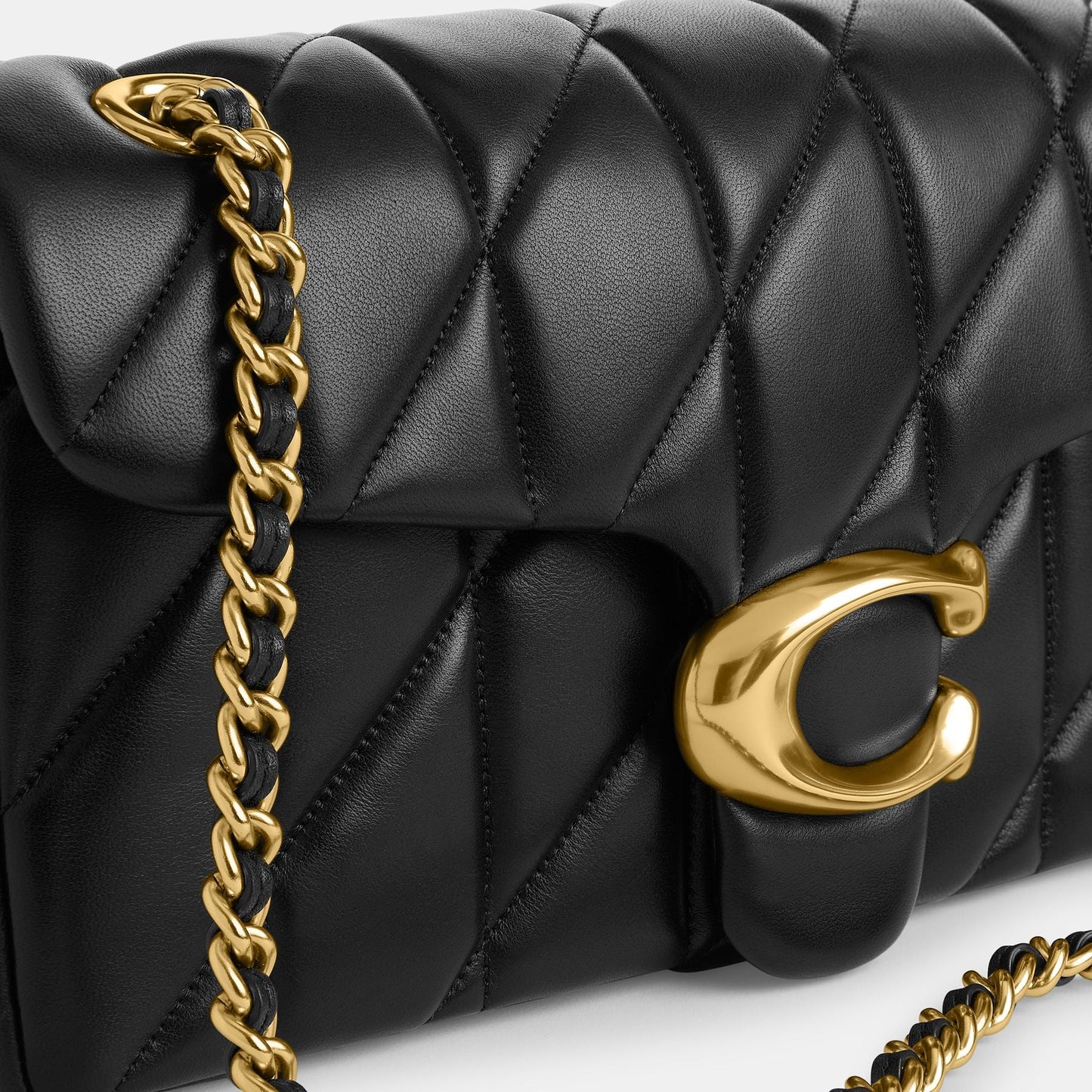 cp150-Tabby Shoulder Bag 26 With Quilting-B4/Black