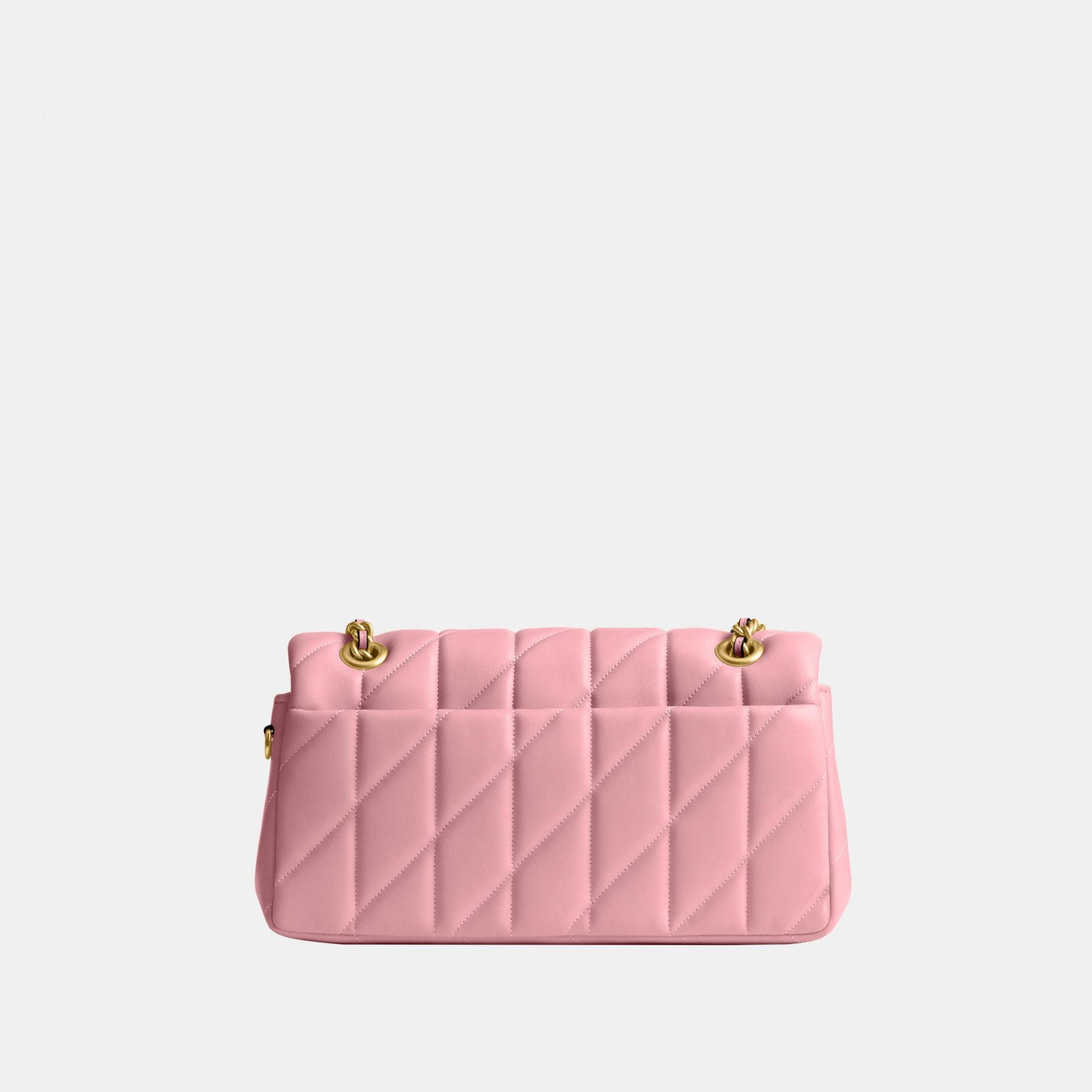 CP150-Tabby Shoulder Bag 26 with Quilting-B4/Flower Pink