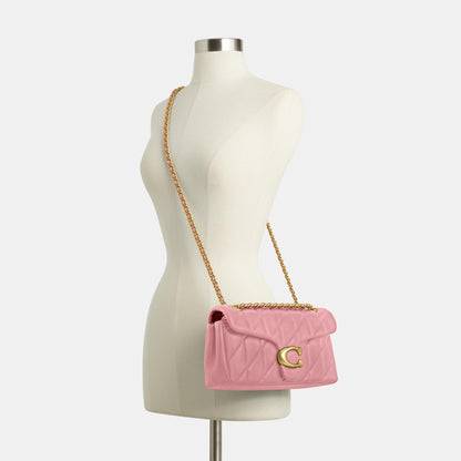 CP150-Tabby Shoulder Bag 26 with Quilting-B4/Flower Pink