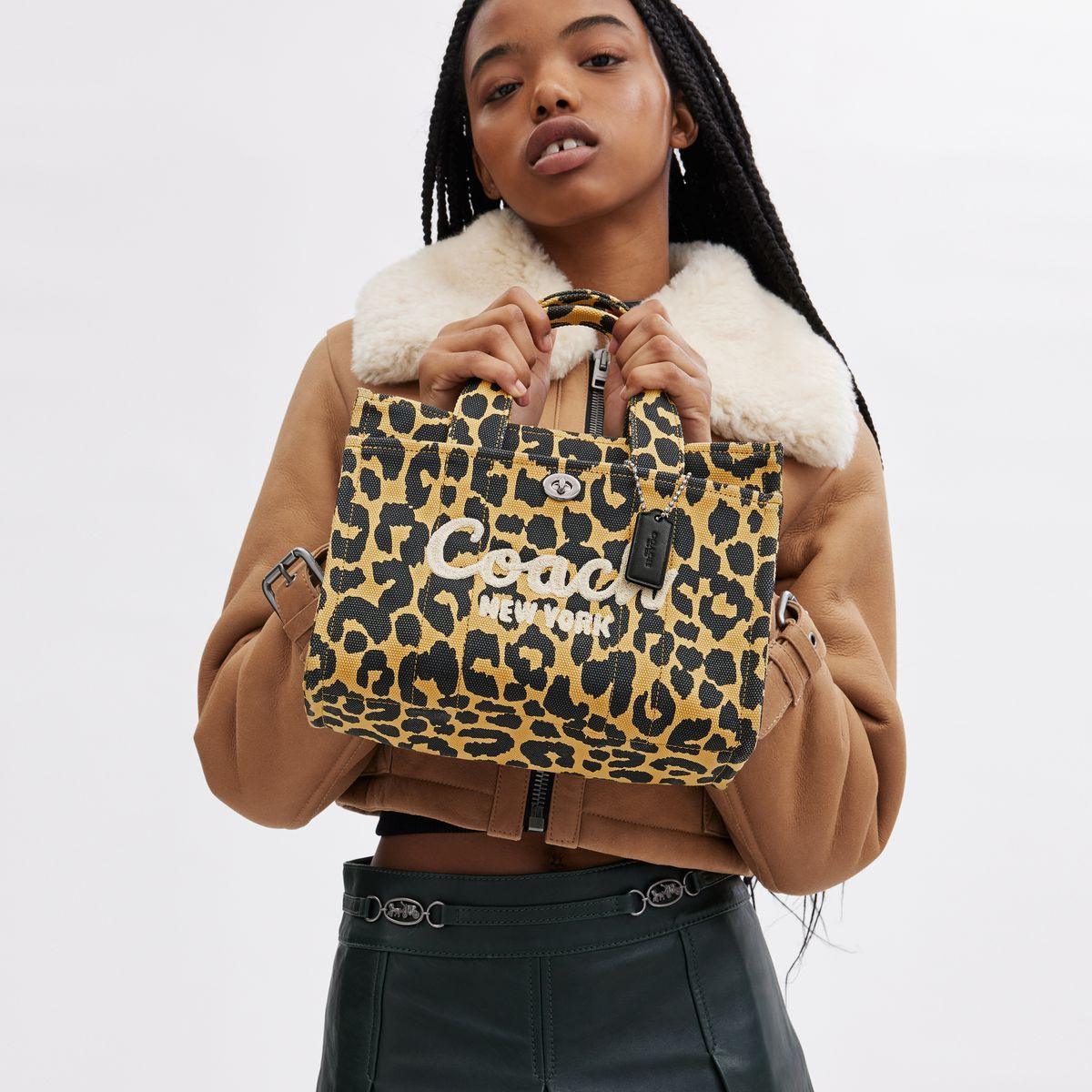 CP769-Cargo Tote 26 With Leopard Print-LH/Leopard