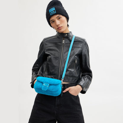 CP955-The Lil Nas X Drop Tabby Shoulder Bag 18 In Shearling