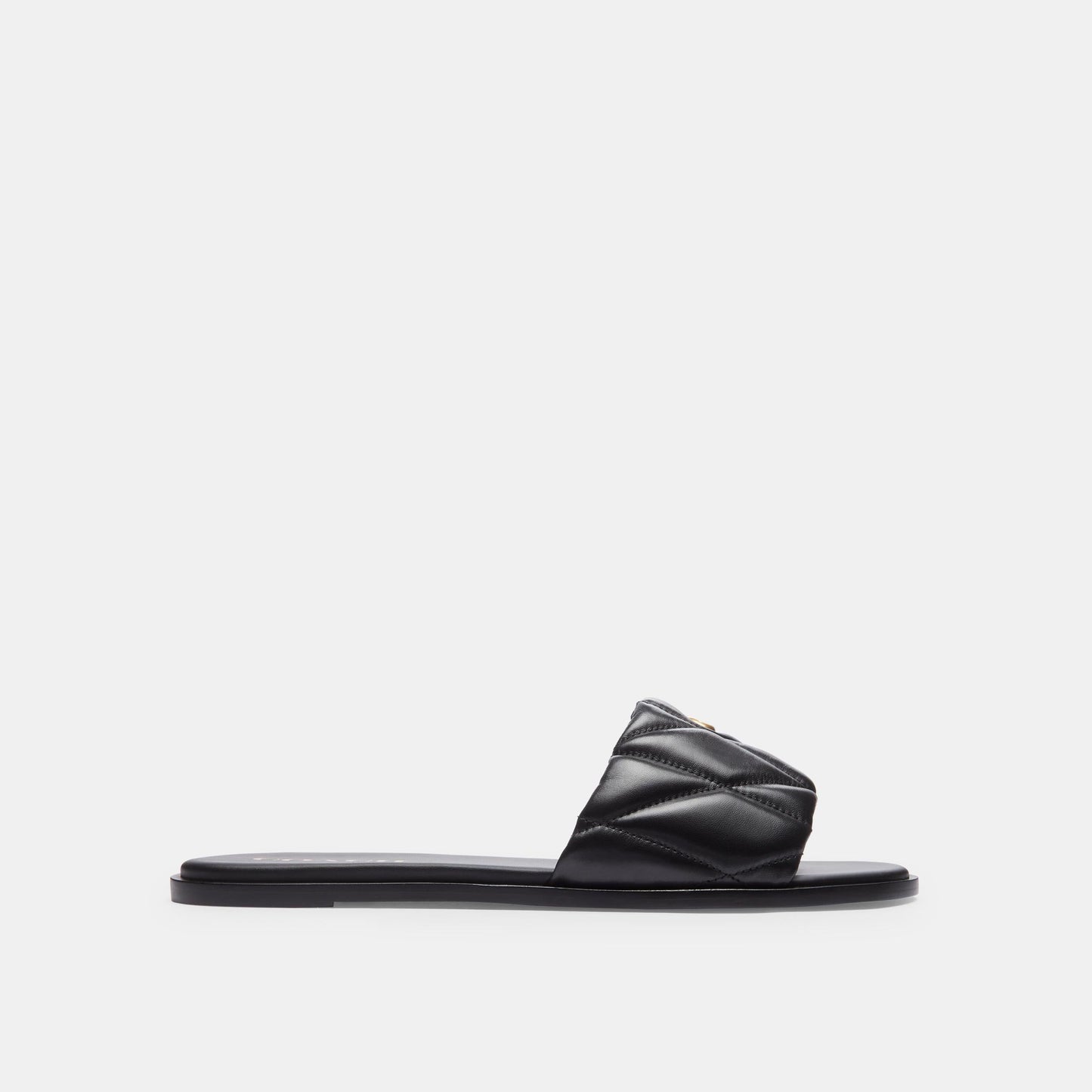 CR047-Holly Sandal With Quilting-Black