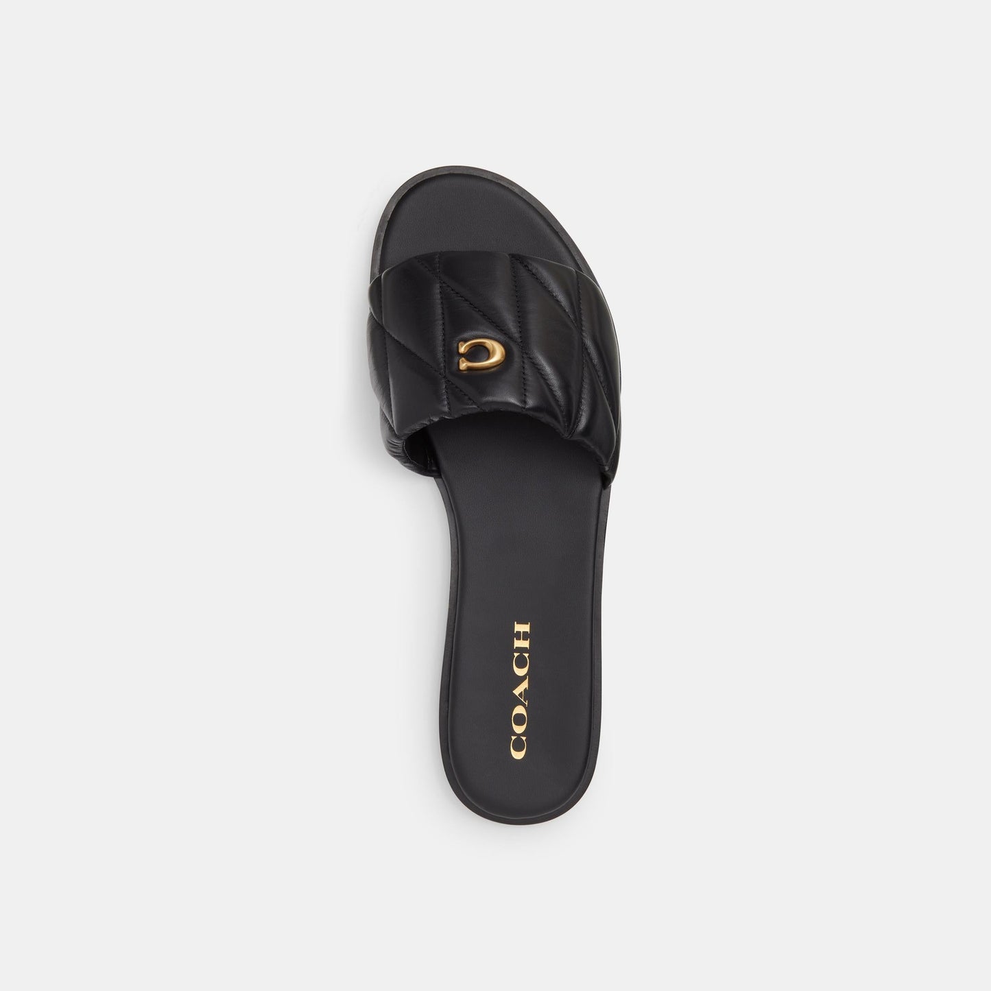 CR047-Holly Sandal With Quilting-Black